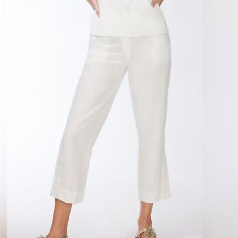 Chico's White Linen Pants